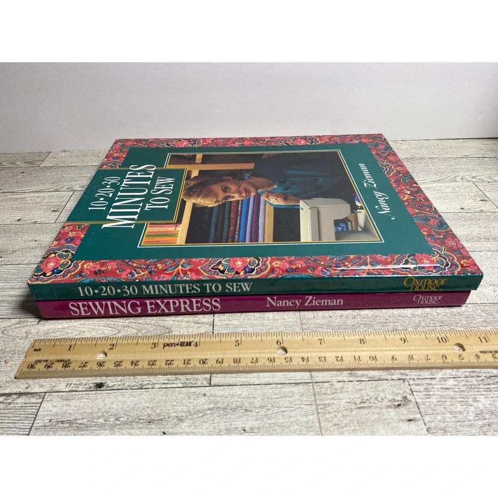Nancy Zieman Sewing Book Lot Express 10-20-30 Minutes to Sew 1990s Hardcovers ~‎